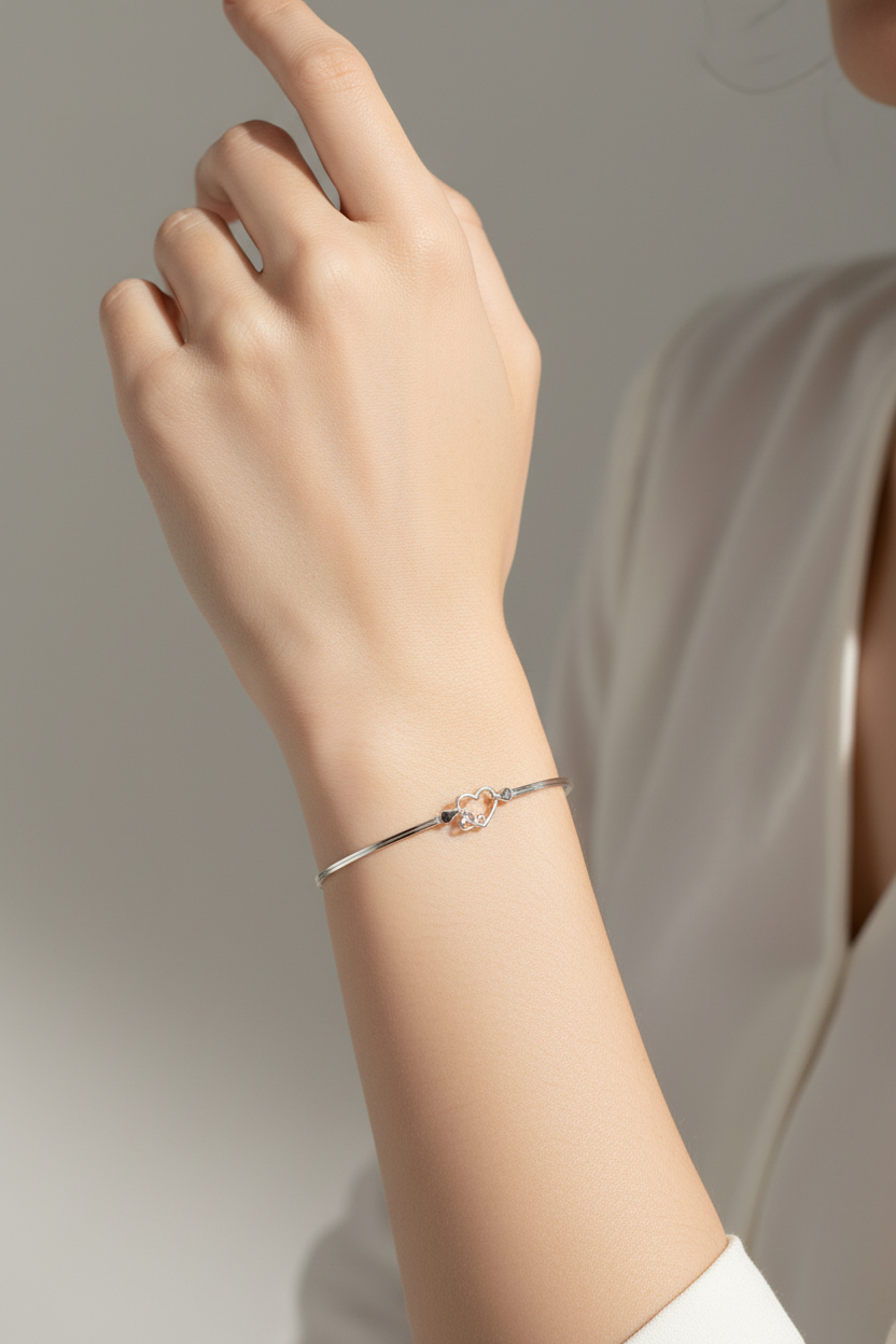 Interlocking Heart Bracelet