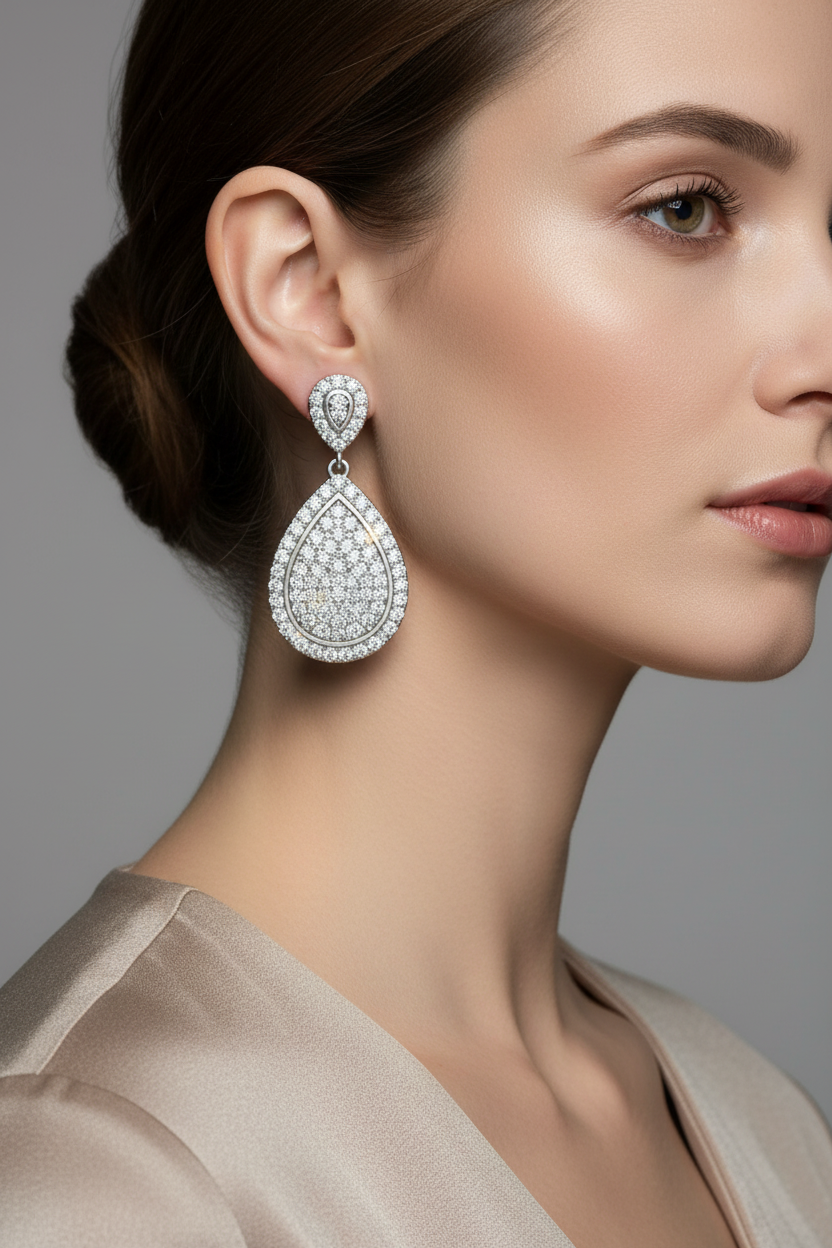Crystal-Pav Earring