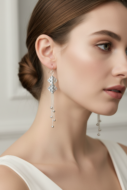 Diamond Tassels Earring