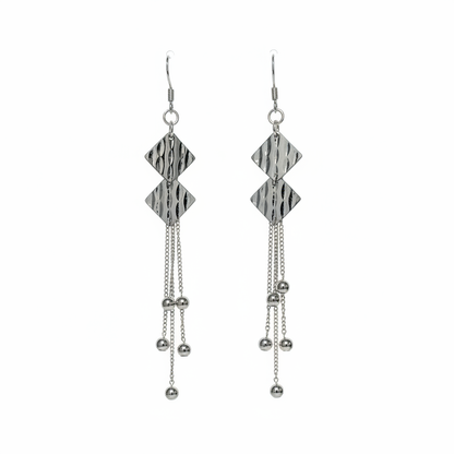 Diamond Tassels Earring - background removed