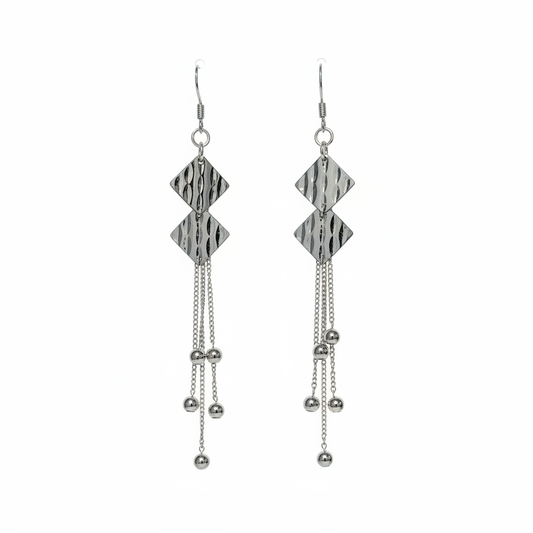 Diamond Tassels Earring - background removed
