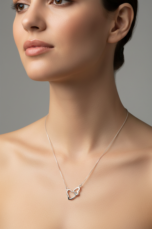Double Heart Necklace