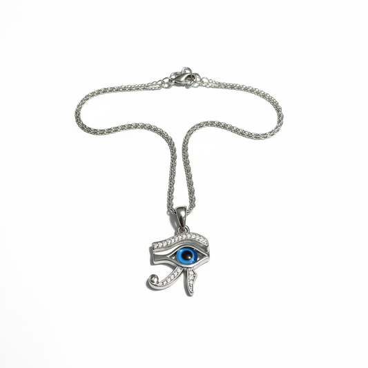 Horus-eye Necklace with white background
