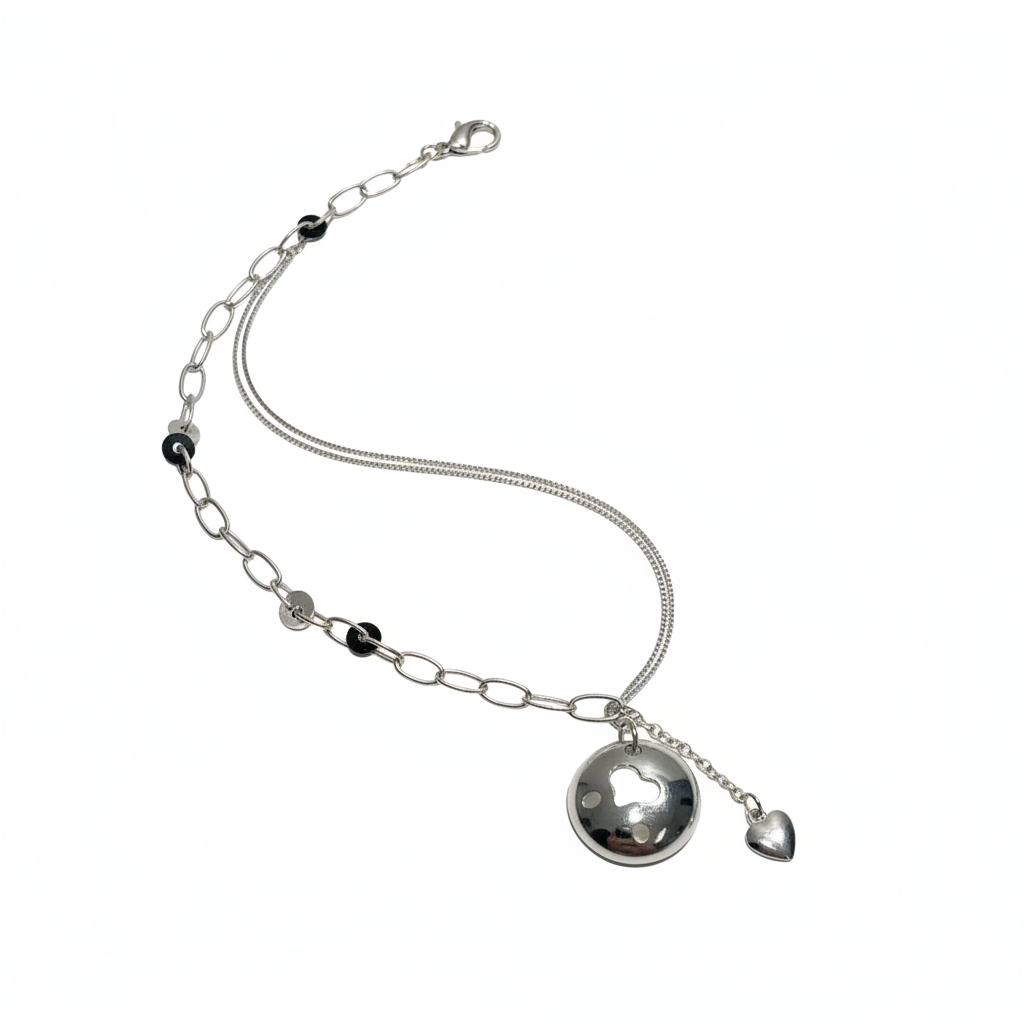 Layered Bracelet with white background