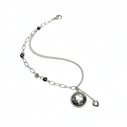 Layered Bracelet with white background