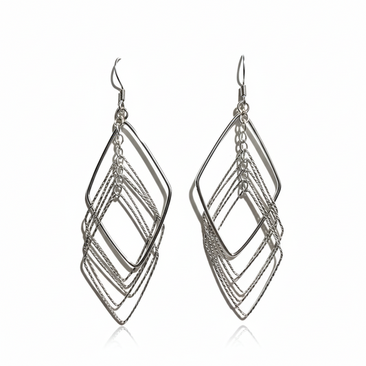 Layered Diamond Earring