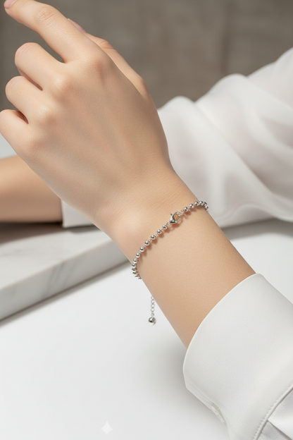 Silver-Ball Bracelet