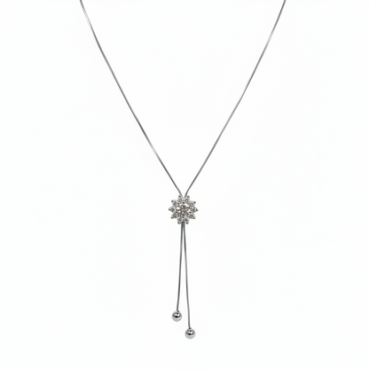 Silver Crystal Necklace