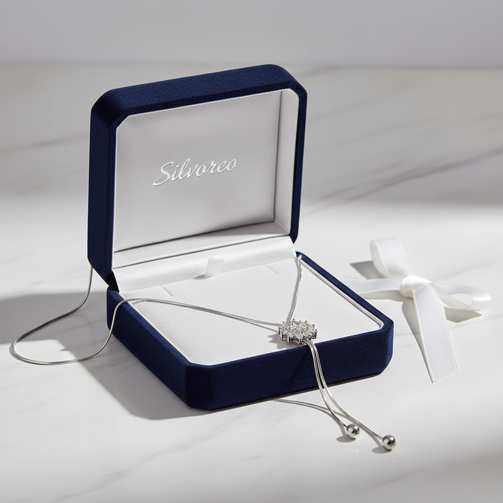 Silver Crystal Necklace