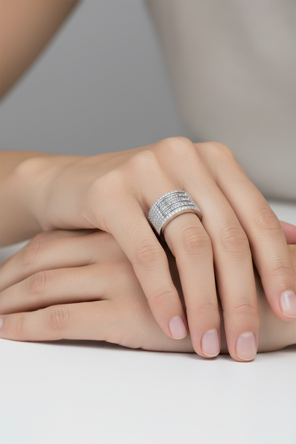 Wide-Band Baguette Ring